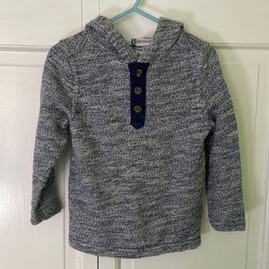 Old navy boys Heathered navy pull over with hood. 3T